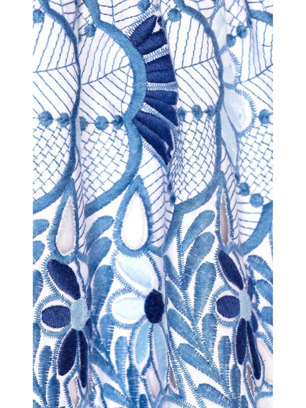 NWT ALEXIS Lucia Embroidered Eyelet Dress Small Blue Floral $550 - Picture 5 of 7